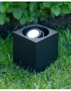 Markslöjd Garden 24 Cube – Spot LED extérieur 3W, aluminium noir, IP44, lumière chaude 3000K 2