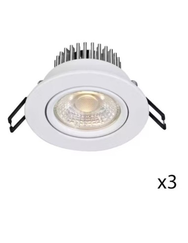 Markslöjd Hera – Spots LED encastrés Ø85 mm, 3000K, dimmables, pour salle de bain