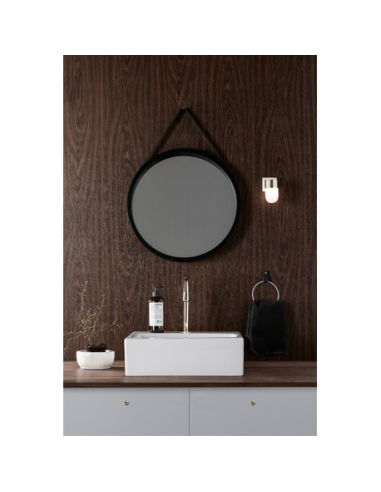 Markslöjd Menton – Applique élégante pour salle de bain, laiton/verre blanc, installation fixe