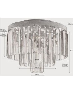 Markslöjd Ventimiglia – Plafonnier cristal noir Ø42 cm, 4xE14, design élégant 2