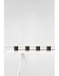 Markslöjd Jinx – Lampe de table noire 42 cm, 4xGU10, style moderne avec globes en verre 2