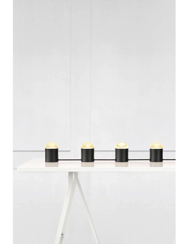 Markslöjd Jinx – Lampe à poser noire 42 cm, 4 ampoules GU10 max 6 W (non incluses)