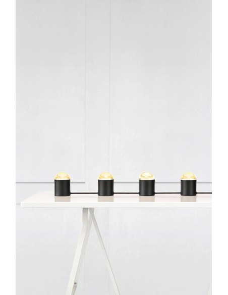 Markslöjd Jinx – Lampe à poser noire 42 cm, 4 ampoules GU10 max 6 W (non incluses)