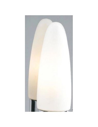 Markslöjd Bullet –  Applique salle de bain, métal chromé, abat-jour verre, douille E14, IP44