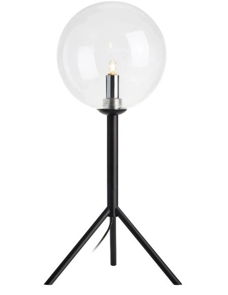 Lampe de table G9, IP20, métal noir et verre – Markslöjd – Andrew
