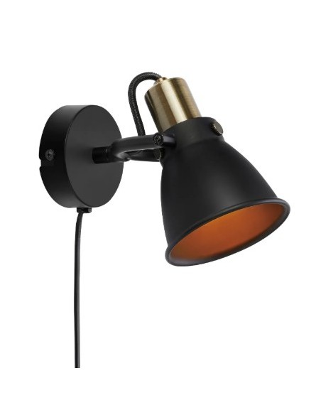 Applique de chevet murale E14, IP20, noire – Markslöjd – Alton