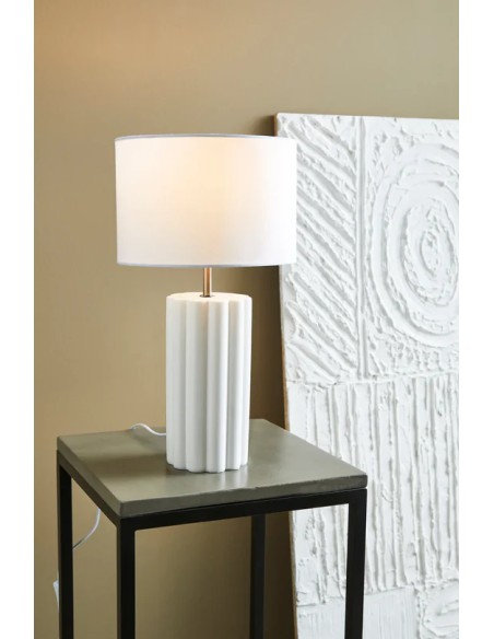 Markslöjd COLUMN – Lampe décorative pour salon ou chambre, blanc, 44 cm, sans ampoule