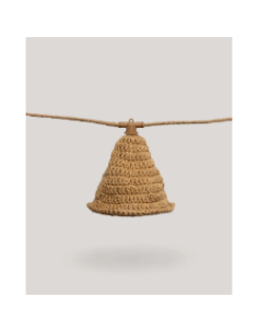 Guirlande lumineuse IP 44 cordon jute alim solaire-New Garden-Maro