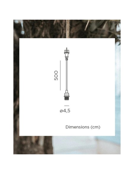 Arteixo - New Garden  câble d'alimentation - dessin technique