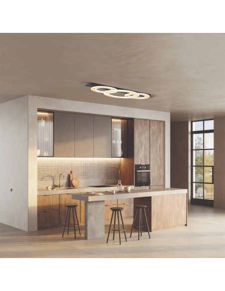 Fischer & Honsel - Cercle - plafonnier Led CCT avec télécommande