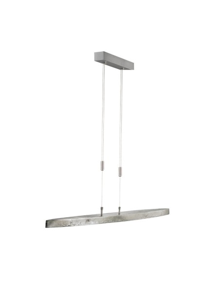 Suspension Led métal et verre nickel antique - Fischer & Honsel - Colmar