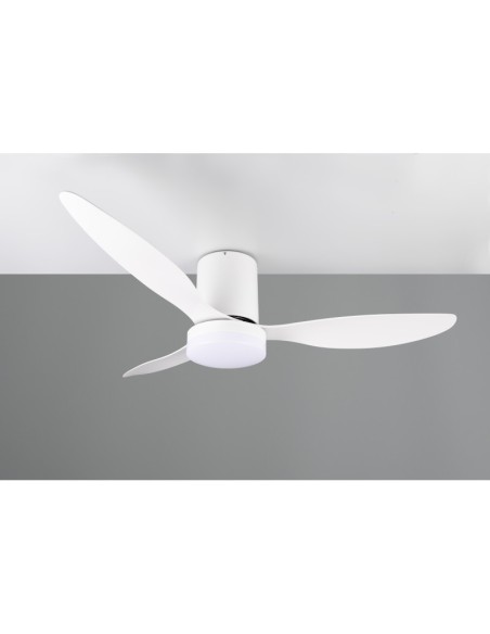 Plafonnier/ventilateur dimmable à changement de température de couleur blanc - Trio - Göteberg-Leluminaireled.com