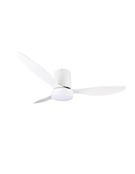 Plafonnier/ventilateur dimmable à changement de température de couleur blanc - Trio - Göteberg-Leluminaireled.com