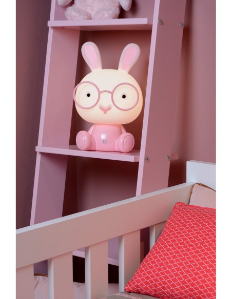 Lampe de chevet Led enfant - veilleuse Dodo Rabbit - Lucide Leluminaireled.com