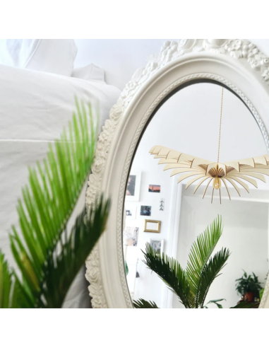 Suspension bois de peuplier forme Aigle 80cm- Atelier Loupiote