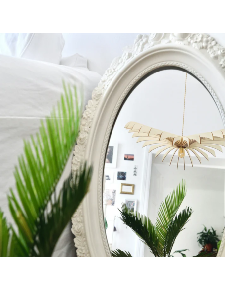 Suspension bois de peuplier forme Aigle 80cm- Atelier Loupiote