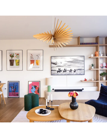 Suspension chêne 65cm- Albatros - Atelier Loupiote