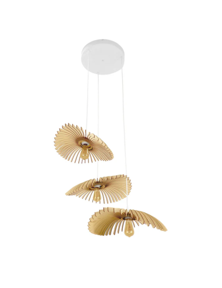 Suspension en bois Cygne Trio  - Atelier Loupiote