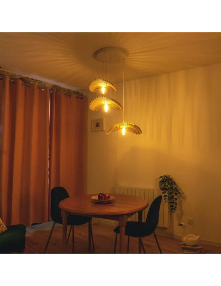 Suspension bois de peuplier forme Cygne Trio - Atelier Loupiote