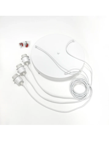 Suspension bois local forme Cygne Trio- Atelier Loupiote