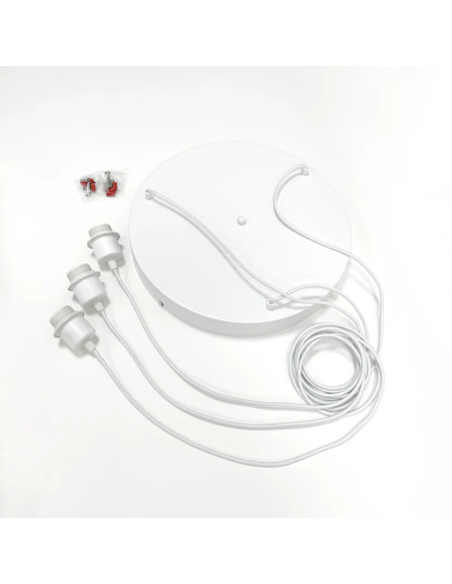 Suspension bois local forme Cygne Trio- Atelier Loupiote