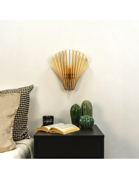 Applique Aqua -Atelier Loupiote -en bois de peuplier