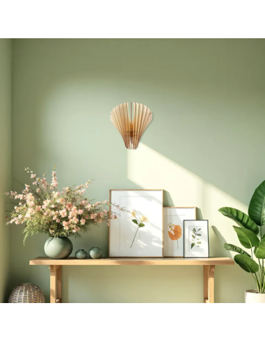 Applique en bois locale Aqua - Atelier Loupiote