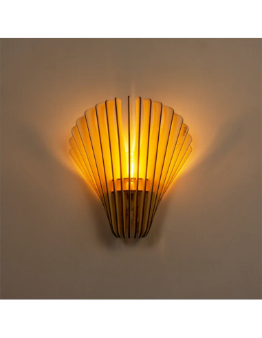 Applique Atelier Loupiote en bois de peuplier Aqua