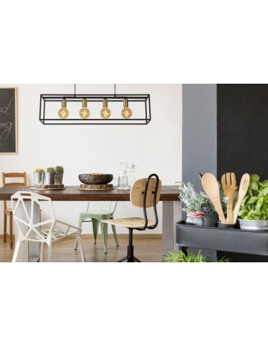 Suspension intérieure Led Ruben 4 points lumineux - Lucide Leluminaireled.com