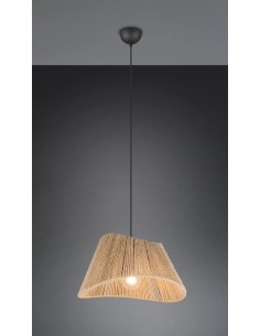 Trio Valerie – Suspension naturelle en jute Ø52 cm, 1xE27 max 40W, ambiance chaleureuse et bohème