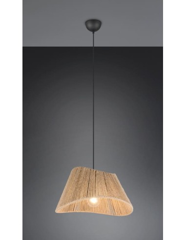 Trio Valerie – Suspension naturelle en jute Ø52 cm, 1xE27 max 40W, ambiance chaleureuse et bohème