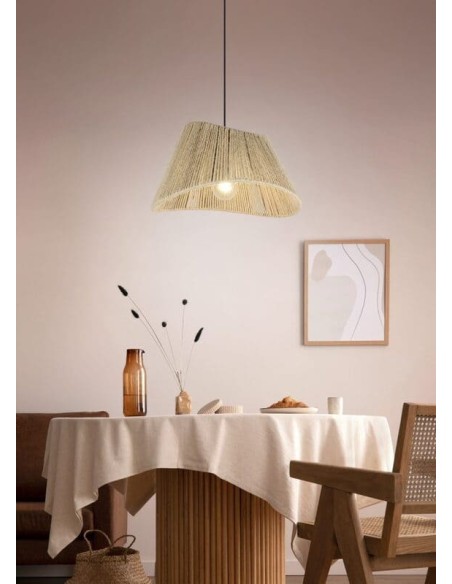 Suspension Valerie 52 cm de diamètre en finition Jute naturelle