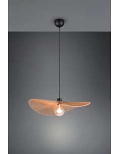 Trio Laurine – Suspension naturelle en corde de papier Ø58 cm, 1xE27 max 40W, ambiance chaleureuse et bohème