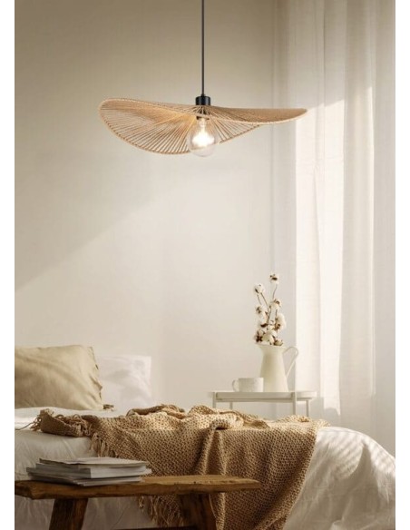 Suspension Laurine 58 cm de diamètre en finition papier  naturelle