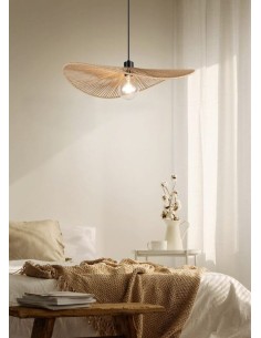 Trio Laurine – Suspension naturelle en corde de papier Ø78 cm, 1xE27 max 40W, ambiance chaleureuse et bohème 2