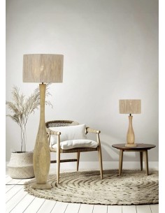 Lampadaire TOBA ø 35cm - Trio en jute ert bois 2