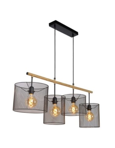 Suspension intérieure Baskett 4 points lumineux - Lucide Leluminaireled.com