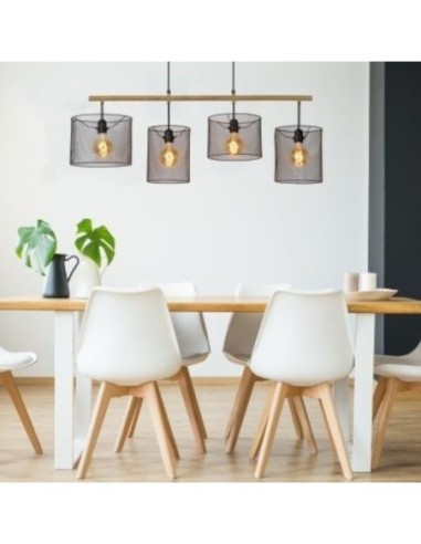 Suspension intérieure Baskett 4 points lumineux - Lucide Leluminaireled.com