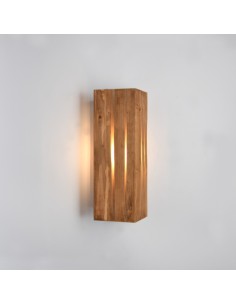 applique KARUNI de Trio, métal, et bois, IP20, 1xE14 , 10 W max