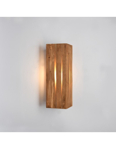 applique KARUNI de Trio, métal, et bois, IP20, 1xE14 , 10 W max