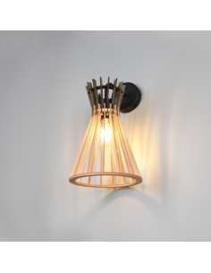 Applique murale  Alice - Trio  en bois MDF et métal - IP20 - 1X E27 -10W max 2