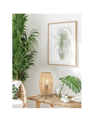 Trio - lampe de table Inga- 40w max , IP20,  E27, style bohème et naturel