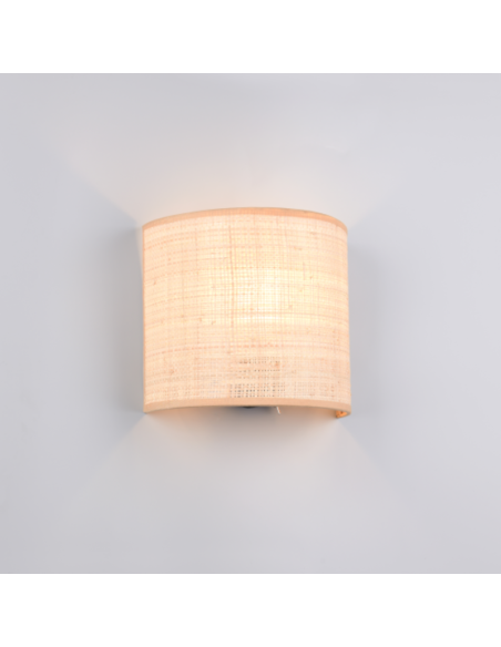 Applique murale Aimee en métal et algues, culot E27 - Trio