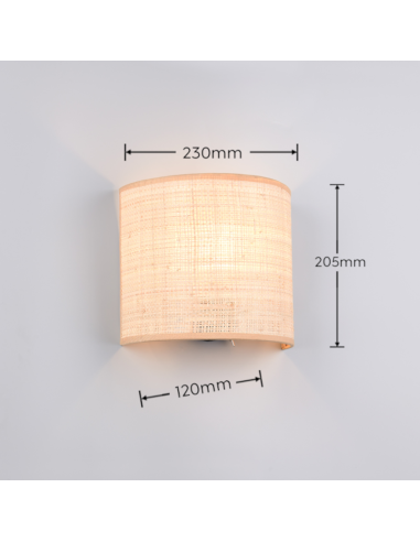 applique murale de trio -aimee - design minimaliste et élégant, métal et algues