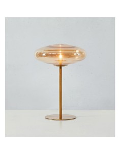 Markslöjd Locus – Lampe de table avec verre ovale opale soufflé bouche, pied acier, douille G9, IP20 2