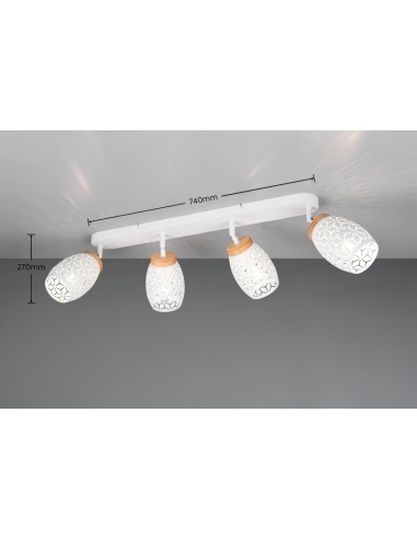 Applique TRIO - Bidar de 10 W max , 4xE14