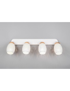 Applique murale blanche Bidar de la marque TRIO, 4xE14 , max 10 W