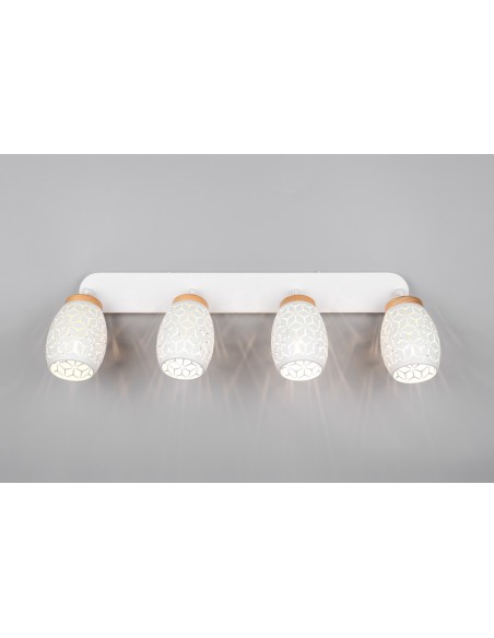 Applique murale blanche Bidar de la marque TRIO, 4xE14 , max 10 W