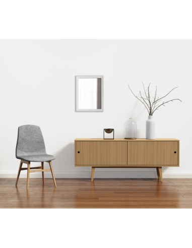 Mirrors and More  - Lola blanc - Miroir cadre bois 34x45cm