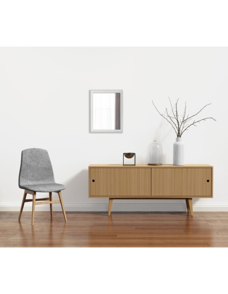 Mirrors and More  - Lola blanc - Miroir cadre bois 34x45cm